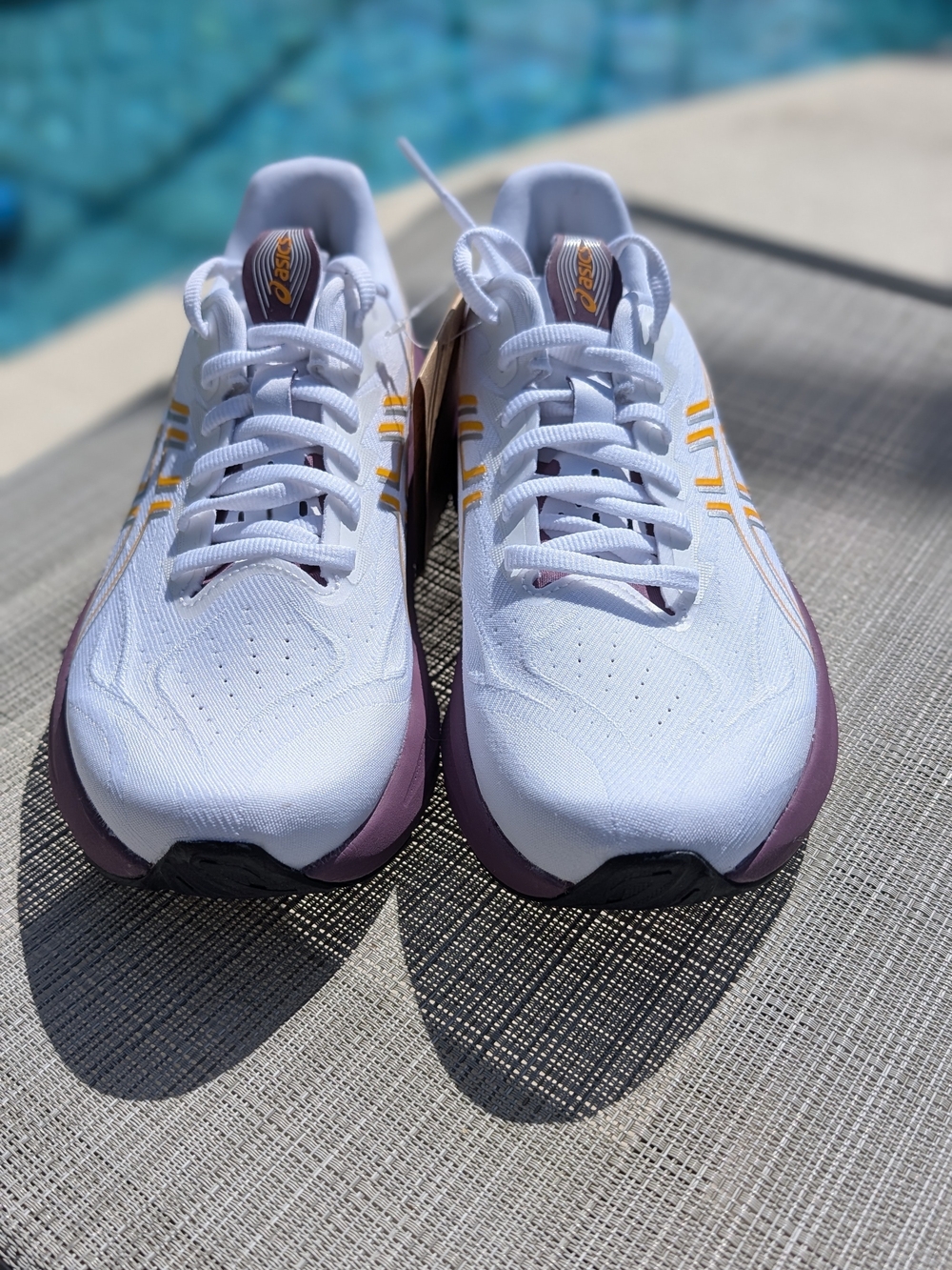 ASICS GT-2000 14 Womens 8.5 White Purple Gold Running Shoes New No Box - Picture 3 of 13